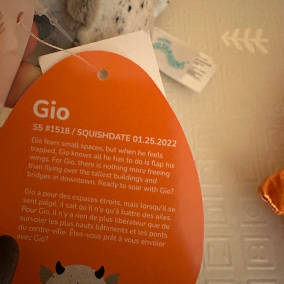 Nwt Gio the Halloween Gargoyle Squishmallow 5" - Picture 3 of 3